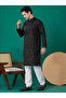 Mens Thread & Sequins Work Cotton Kurta Set - 6