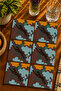 Leopard - Tiger Modern Design Set of 6 Coasters - Uv Printing Mdf - 10X10 cm