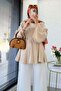 Hakim Yaka Flounce Modal Blouse – Cream - 2