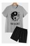 Unisex Oversize Shorts Set Short Sleeve T-Shirt Comfortable Fit Summer Casual Sports