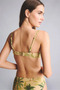 Regular Fit Floral Glitter Fabric Bikini Top G7029Ax26Sm - 4