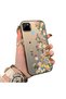 Realme C21Y Compatible Silicone Edge Hard Back Case Couple Phone Case with Floral Pattern