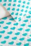 Heart Turquoise Young Room Single Pique Set - Minimal White 160X220 cm Quilted Bedspread - 3