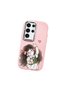 Samsung Galaxy S24 Ultra Compatible Case Camera Protector Pink Silicone Couple Phone Case Girl Patterned - 3