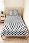 Black Heart Patterned Teen Room Single Decorative Pique Set - 160X220 cm Quilted Bedspread - 4