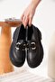 Women's Black Leather 6cm Heeled Loafer Tr17Ms01C - 2