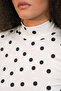 Women's Polka Dot Sleeveless Bodysuit 1546 - White - 5