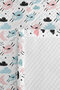 Pastel Cloud Sheep Children's Room Single Pique Set - Pink Blue 160X220 cm Quilted Bedspread - 7