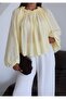Yellow Gathered Detail Collared Blouse - 2Y4959 - 2