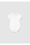 Newborn Baby Boy Bebe Collar Bodysuit White - 2