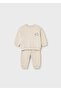 Newborn Baby Tracksuit Set Beige - 2