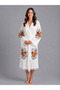 100% Cotton Muslin Bathrobe Heart Butterfly – Breathable, Ultra Light, Quick-Drying Summer Bathrobe - 2