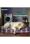 Danish Series Rectangle Pet Bed Large - 95x75x22cm - Soft Washable Fabric, Reversible Cushion, Non-Slip Base – Ideal for Large Cats & Dogs - 4
