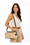 Women's Straw Shoulder and Hand Bag with Cream Leather Detail, Premium Design 8683255014187 - 2