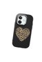 Oppo A3 Compatible Case Camera Protector Black Silicone Couple Phone Case Heart Pattern - 3