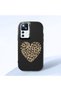 Mi 12t Compatible Case Camera Protector Black Silicone Couple Phone Case Heart Pattern