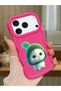 iPhone 17/18 Pro Max Compatible Case Camera Protector Red Silicone Couple Phone Case Cute Pattern