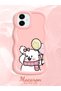 Samsung Galaxy A06 Compatible Case Camera Protector Pink Silicone Couple Phone Case Cat Pattern - 2