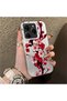 Tecno Spark 20 Pro Compatible Silicone Edge Hard Back Case Couple Phone Case with Floral Pattern - 3