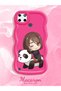 Realme C25Y Compatible Case Camera Protector Red Silicone Couple Phone Case Panda Pattern - 2