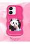 Vivo Y36 5g Compatible Case Camera Protector Red Silicone Couple Phone Case Panda Pattern - 2