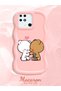 Redmi 10C Compatible Case Camera Protector Pink Silicone Couple Phone Case Cute Pattern - 2