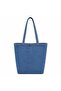 Women's Denim Shoulder Bag - 3