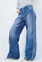 Urban Triple Line Anthracite Wide Leg Jean - 2