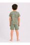 Boys’ Pajama Set – “COOL” Printed Tee & Shorts Set - 5