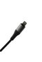 ZX-012 Lightning to 3.5 mm Aux Audio Cable 1 m - Black & Gunmetal Braided Nylon iPhone Compatible Stereo Aux Cord - 2