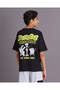 Senior Boys Black Oversized Graphic T Shirt - 3
