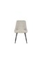 Sierra Modern Dining Chair with Metal Legs, Light Grey Upholstery, 120 kg Weight Capacity 4 Chair - 2