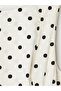 Xside Ecru Polka Dot Waist-Slit Corset Dress - 5