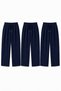 Set of 3/Pack Unisex Men'S/Women's Regular Fit/Comfortable Cut/Comfortable Fit Multi-Color Pipe/Straight Leg Sweatpants - 6