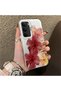 Realme 14X Compatible Silicone Edge Hard Back Case Couple Phone Case with Floral Pattern - 3