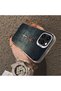 iPhone 13 Pro Compatible Silicone Edge Hard Back Case Couple Phone Case Airplane Patterned - 4