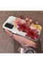 Samsung Galaxy A23 Compatible Silicone Edge Hard Back Case Couple Phone Case with Floral Pattern - 2