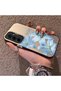 Samsung Galaxy A55 Compatible Silicone Edge Hard Back Case Couple Phone Case with Floral Pattern - 2