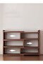 CozyNest Expandable Wooden Storage Bookshelf, Adjustable Desk Organizer Rack for Bedroom, Living Room, Study, and Office - 5