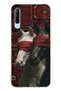 Huawei P Smart Pro Compatible Transparent Phone Case with Carpet Background and Horse Artistic Pattern