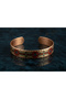 Copper Anatolian Star Motif Adjustable Clamp Bracelet - 2