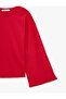 Cotton Long Wide Sleeve Crew Neck Oversize T-Shirt - 3