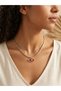 Rhea Jewelry Women's Necklace with Evil Eye Figure and Bead Detail in Gold – 3 Color Options - 2