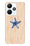 Infinix Hot 30I Compatible Starfish Patterned Transparent Phone Case