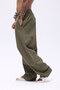 Super Baggy Linen Trousers with Elastic Waist - 3