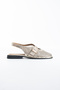 Mirador Women's Genuine Leather Gold Daily Perforated Ballerinas - 3