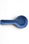Handmade Indigo Powder Blue Ceramic Spoon Rest, Decorative Blue Spoon Holder, Kitchen Spoon Rest 24X12 cm - 5