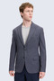 Navy Blue Comfort Fit Pointed Collar Classic Jacket - 3