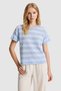 Women's Light Blue Crew Neck T-Shirt 50322097-Vr003