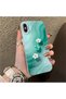 حافظة هاتف متوافقة مع iPhone XS Max مصنوعة من السيليكون ذات حافة صلبة وخلفية صلبة بنمط زهور - 3
